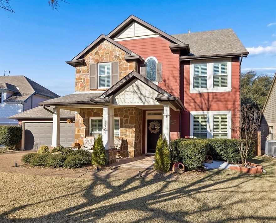 Wonderfully versatile American classic home in a tranquil setting with sparkling pool, spa and arbor on a treed creek lot! Living room features brick fireplace, built-in entertainment center and wall of windows with view of pool and tree-lined creek and remote blinds. Beautiful hardwood floors. Formal dining being used as sitting area-bar room and 5th bedroom could be an office or study. Gourmet kitchen with granite countertops, gas
cook top, decorative shelving and opens to brick-accented sunroom with loads of natural light. Small neighborhood with a beautiful park. Walking-jogging paths in neighborhood and tennis courts. Very desired neighborhood in McKinney. Don't delay!