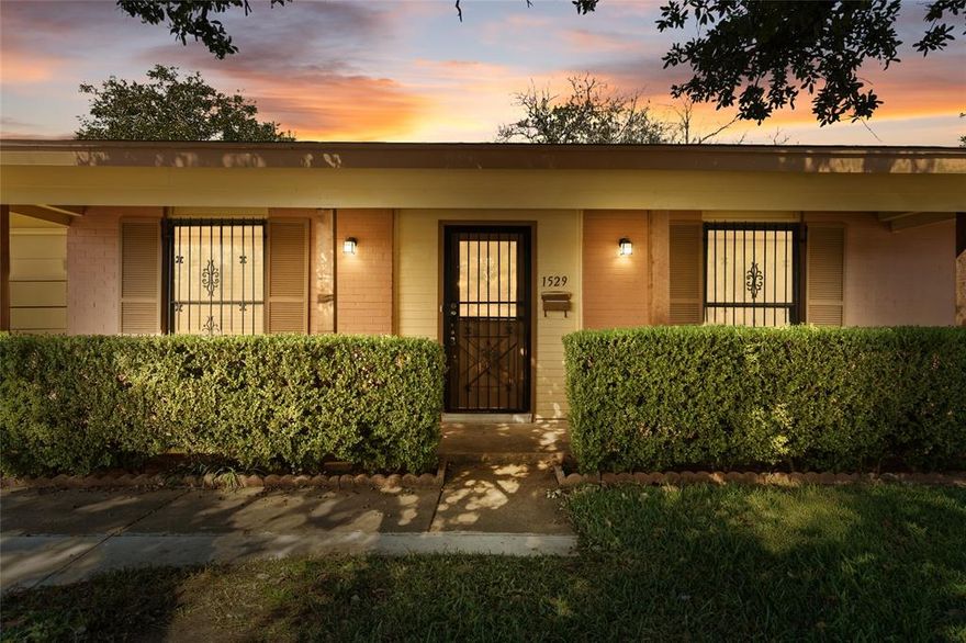 Welcome to 1529 N Regina Court, a well-maintained 4-bedroom, 2-bathroom home offering 2,300 sq ft of comfortable living space. Built in 1963, this one-story brick home combines mid-century character with modern updates. Step inside to a bright living room and a granite kitchen that flows into a large family or rec room—ideal for entertaining. Tile flooring, a cozy fireplace, and a move-in-ready condition make this a standout choice.

Features include a welcoming front porch, expansive back patio, two-car garage, granite countertops, and plenty of storage. Enjoy a peaceful cul-de-sac setting in an established neighborhood within Irving ISD. Located just minutes from Las Colinas, the Irving Arts Center, DFW Airport, and major highways (183, 114, 635, and PGBT 161), with shopping, parks, and public transit close by.