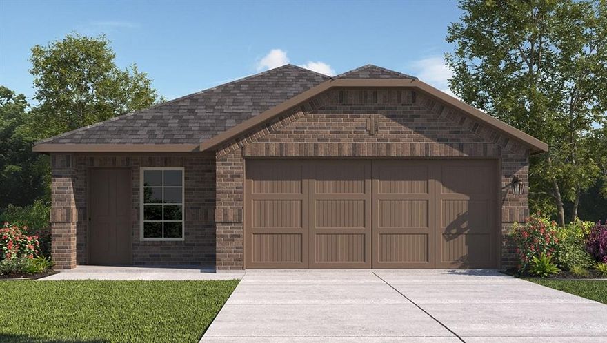 New phase now selling! D.R. Horton America's Builder since 2002 is excited to serve as your home builder in the fabulous unique master planned community of Springhill South in Boyd! The Diana plan elevation E is a one-story home featuring 3 bedrooms, 2 baths, and 2-car garage, with an estimated Spring Completion! The long foyer opens to a utility room before leading into a combined living and dining area, then flowing into the grand corner kitchen. The kitchen includes a breakfast bar with beautiful granite counter tops, stainless steel appliances with gas cooking range, and corner walk-in pantry. The primary bedroom is situated outside of the kitchen area with a private en-suite bath, large separate shower and walk-in closet. The standard rear covered patio is located off the kitchen and first bedroom. Additional features include: tankless water heater; ceramic tile flooring in entry, halls and all wet areas. Plush carpeting in living room and all bedrooms with cultured marble bathroom countertops. Full yard sod, landscaping, irrigation and more! This home includes the America's Smart Home base package. Using one central hub that talks to all the devices in your home, you can control the lights, thermostat and locks, all from your cellular device. Community Pool, Cabana, Walking Paths, Park, basketball court.