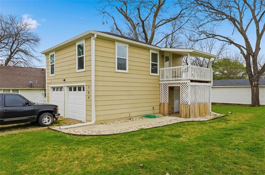 Perfect for a first time buyer, someone looking to downsize, or an investor searching for a great income property, this charming two story home offers a functional and unique layout in a quiet Hillsboro neighborhood. The first level features a spacious two car garage along with a dedicated utility area, while the main living space is located upstairs for added privacy. On the second level you will find the bedroom and bathroom along with a comfortable living area that opens to a private balcony, a galley style kitchen, and a breakfast nook. It is the perfect spot to enjoy your morning coffee or unwind in the evening while taking in the peaceful surroundings. Recent improvements include a brand new HVAC system, new roof, new gutters, new garage door, and new blinds, giving the home a fresh and well maintained feel. The property also includes a backyard space for outdoor enjoyment. Conveniently located with easy access to I 35, the home is about an hour from Dallas or Fort Worth and roughly 45 minutes to Waco, making it a great option for commuters or weekend travelers.