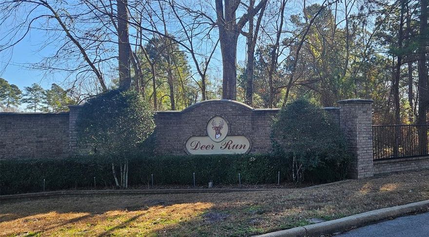 Nice corner lot in just under an acre in Deer Run! Freshly semi-cleared for your dream home! Subdivision has 2 private lakes and swimming pool. This lot is the first lot on the right when you enter the community with a beautifully HOA maintained corner and 241' of HOA maintained fence! Very quiet and peaceful country setting, but still within minutes of shopping, hospitals and entertainment. Tyler address with Chapel Hill Schools! Bring your builder and build your dream home! Welcome home!