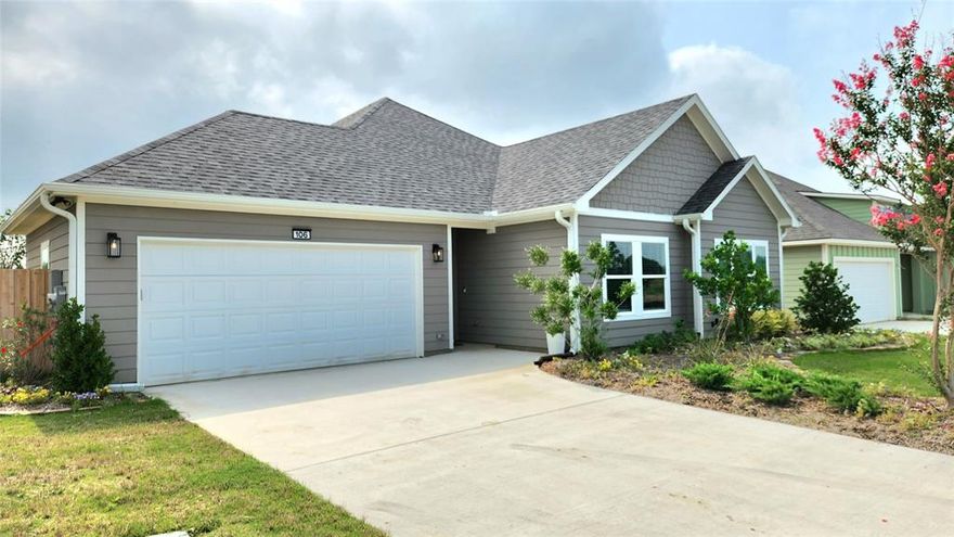 This 3 bed, 2.5 bath NEW Construction Home is primed right by Cedar Creek Lake and in the heart of Gun Barrel City, Tx. This 1,603 Sq ft Cottage Floorplan is the 1st of many on the Range at Gun Barrel. This home offers LED Recessed lights, crown molding, rounded corners, quartz countertops, soft-close drawers, tile backsplash, LED lights under the counter, Luxury Vinyl Plank floors, a free standing bathtub, a walk-in pantry & a large laundry room. This energy efficient home is foam insulated & equipped with a heat pump & an energy efficient HVAC. Security System @ Doorbell Cam included, Monitoring would be on the buyer. Exterior features are gutters, flood lights, a fully sodded yard, sprinkler system, $20k in landscaping & a fenced back yard with an LED lit covered patio. The brand-new community has paved streets & sidewalks & is in close proximity to highly rated schools. A 1-2-10 Builder Warranty included. HOA of $100 a yr states owner live in home 5 yrs prior to rental eligibility.