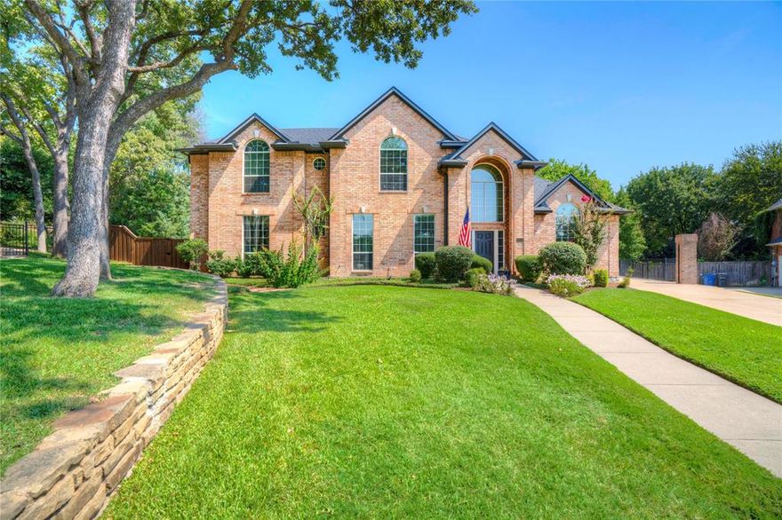 Experience refined living in this stunningly renovated four-bedroom, three-bath estate, perfectly situated on a serene cul-de-sac in the heart of Southlake. Within the prestigious, award-winning Carroll ISD, this residence offers the ultimate combination of sophistication, comfort, and convenience.

A dramatic open-concept design welcomes you with soaring ceilings, expansive living spaces, and walls of windows that bathe the home in natural light. The chef’s kitchen has been thoughtfully redesigned with premium finishes, seamlessly flowing into elegant dining and entertaining areas. The private owner’s suite is a luxurious retreat, featuring a spa-inspired bath and generous closet space.

Step outdoors to your own resort-style sanctuary, where a sparkling pool and spa create the perfect backdrop for both relaxation and grand entertaining. Lush landscaping and a secluded cul-de-sac setting ensure both beauty and privacy.

Meticulously updated with attention to every detail, this Southlake residence embodies modern luxury and timeless elegance—an extraordinary opportunity in one of North Texas’s most coveted communities.
