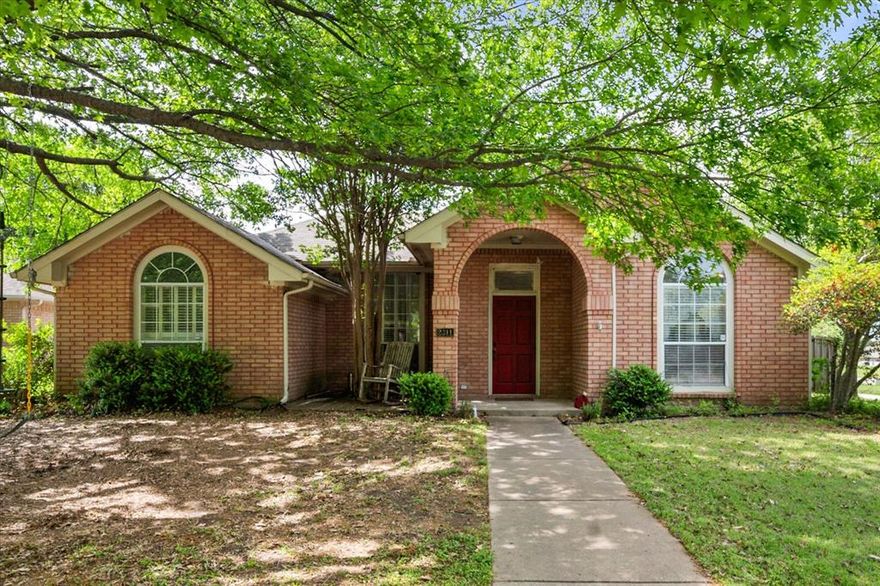 Welcome to this well-maintained and inviting 3-bedroom, 2-bathroom brick home located in a quiet neighborhood within Ennis ISD, just minutes from Lake Bardwell and historic downtown Ennis. Step inside to a welcoming foyer that opens to a spacious living room featuring a cozy wood-burning fireplace and an open floor plan perfect for everyday living and entertaining. The kitchen is filled with natural light and flows seamlessly into the dining area, creating a bright and comfortable space to gather. A small hallway just off the dining room leads to a dedicated laundry room and into the private primary suite, which features an ensuite bathroom with a separate shower and a peaceful retreat layout. The split bedroom design offers privacy for all, with two additional bedrooms and a full bath located on the opposite side of the home. Outside, enjoy a fenced backyard for added safety and privacy, along with a great back patio ideal for relaxing or entertaining guests. A 2-car garage with alley access provides added convenience. Notable updates include foundation work completed in 2019 and a new AC unit installed in 2024-giving you peace of mind and comfort for years to come. This home combines charm, functionality, and a fantastic location-don’t miss your chance to make it yours!
