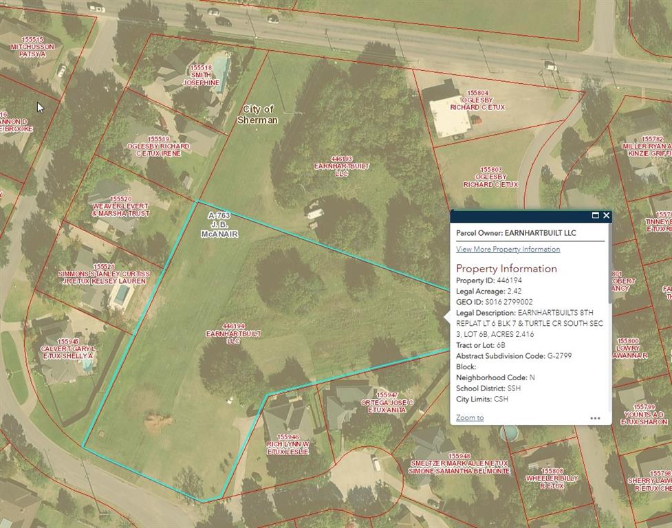 EARNHARTBUILTS 8TH REPLAT - Land