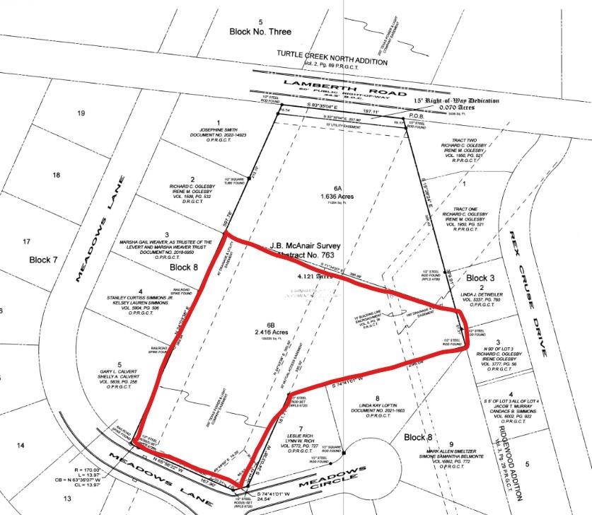 EARNHARTBUILTS 8TH REPLAT - Land