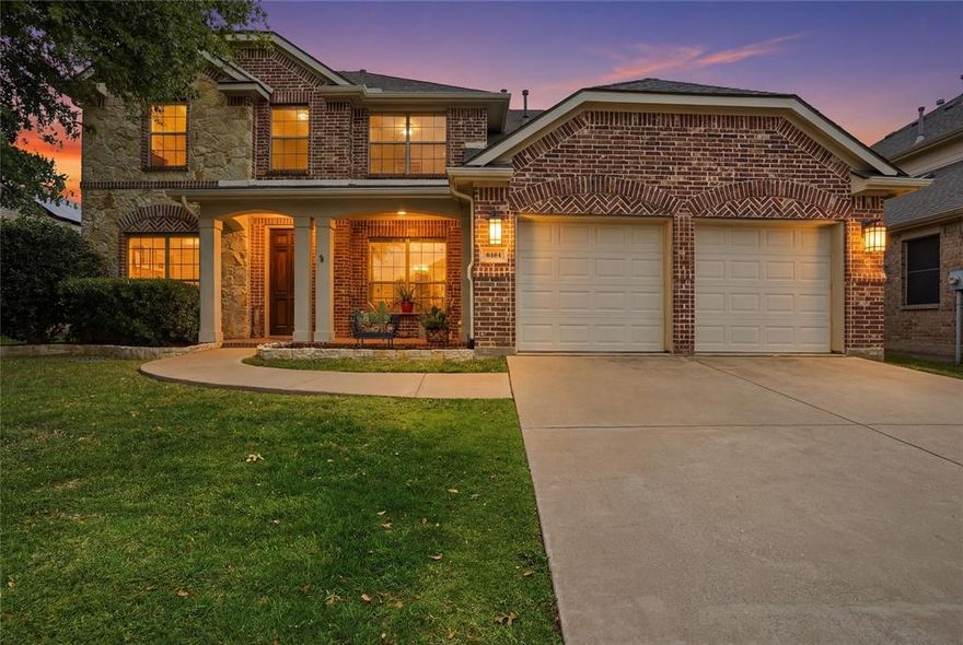 Welcome to this beautifully maintained two-story home offering 2,947 square feet of thoughtfully designed living space. From the moment you arrive, the inviting curb appeal and covered front porch create a warm first impression.

Inside, you’ll find rich wood flooring, a bright entry, and a versatile front room perfect for a home office or second living area. The main living space features soaring ceilings and is open to the second floor, creating an airy, expansive feel filled with natural light.

The kitchen flows seamlessly into the living and breakfast areas, offering plenty of cabinet space and a layout ideal for both everyday living and entertaining.

The private primary suite is located downstairs and features a spacious layout, an en-suite bath, and a walk-in closet. Upstairs, you’ll find three additional bedrooms, multiple bathrooms, and a large game room, providing flexibility for family, guests, or work-from-home needs.

Step outside to your oversized backyard retreat, complete with a pool, extended patio, covered pergola, and outdoor kitchen. This space is perfect for relaxing evenings or hosting gatherings year-round.

Conveniently located near shopping, dining, and major roadways, this home combines comfort, space, and functionality in one beautiful package.

**Listing agent and seller endeavored to provide accurate information, but buyer and buyers’ agent to verify all information independently.