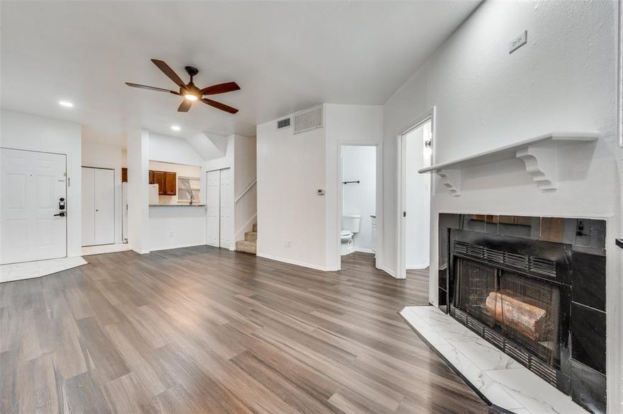 Welcome to 5550 Spring Valley Road Unit E22, a beautifully updated 2-bedroom, 2-bath condo in a gated North Dallas community just minutes from the Galleria. This 1,012 sq ft residence offers a bright, open layout with modern updates throughout, including an updated kitchen, refreshed bathrooms, and stylish new flooring. Additional flex room could be used as an office, storage, nursery etc. 

Enjoy the rare bonus of two private balconies, perfect for morning coffee or evening relaxation. The spacious living area flows seamlessly into the dining and kitchen spaces, making the home feel both comfortable and functional.

Residents enjoy access to the community pool and secure gated entry, while the prime location provides quick access to shopping, dining, and major highways.

Whether you're looking for a primary residence, a lock-and-leave lifestyle, or a fantastic short-term or long-term rental investment opportunity, this condo offers exceptional value in a highly convenient Dallas location.