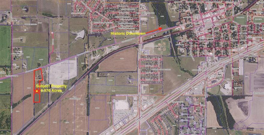 Optimally located FUTURE commercial development site. Just under 7 acres, directly West of Historic Downtown Royse City with approximately 246 ft of Hwy 66 frontage! Over 1,280 ft deep. This property was formerly single family residence, however City of Royse City has zoned as C-1 per Zoning Map. Water is available as well as electricity. Sewer capacity will need to be verified with the City based on proposed use. Any zoning updates will be responsibility of buyer. Seller does not have a current survey, a new survey will be the responsibility of the buyer. No value given for residential structure, buyer responsibility for removal of the structure after closing. SELLER ENTERTAINING ALL OFFERS!
