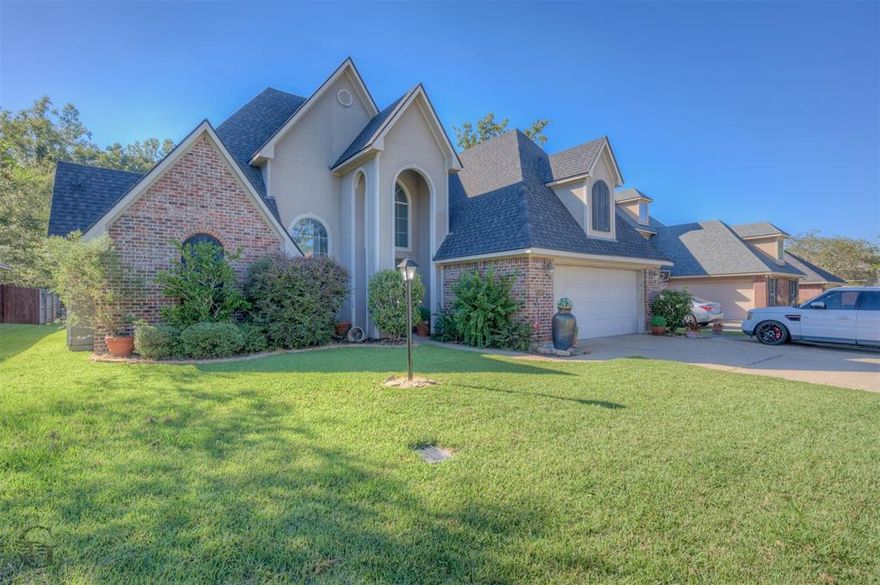 This one owner home is located in Norris Ferry Crossing. It has 4 bedrooms, 2.5 baths, with the half bath downstairs, and 2027 square feet. Features include hardwood floors in living area, ceramic floors in kitchen area, tray ceilings, fireplace, breakfast bar, formal dining room, 2 car garage, covered back porch area with extra concrete added, primary bedroom has double vanities, separate shower, and large walk-in closet.  Roof was replaced in 2023, along with the downstairs HVAC System. Close to shopping, entertainment, I49, BAFB, and much more. Schedule your showing today.