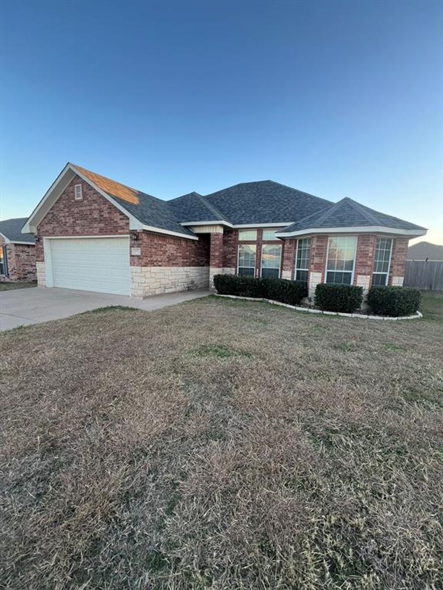 Wonderful home.  Just updated with fresh interior paint, new carpet in bedrooms, new tile in baths, new luxury vinyl in the living room, kitchen and dining.  Very clean and very nice.  Wylie Schools, Split bedroom plan. super location.  No smoking and no pets.