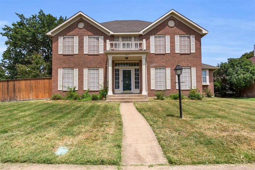 *THIS HOME QUALIFIES FOR A 0% DOWN PAYMENT CONVENTIONAL LOAN PROGRAM, CONTACT LISTING AGENT FOR MORE INFO* Step into comfort and versatility with this well-kept 2-story home, offering more than 2,800 square feet of thoughtfully designed living space. Situated on a generous corner lot in a sought-after neighborhood, this 4-bedroom, 2.5-bath residence is perfect for families, remote workers, or anyone needing room to spread out. Inside, you’ll find multiple flexible living areas ideal for hosting guests, setting up a home office, or simply unwinding. The expansive kitchen is equipped with a gas cooktop, electric appliances, abundant counter space, and plenty of cabinets—perfect for everyday cooking or entertaining. A dedicated laundry room with a built-in sink and hanging rack adds convenience to your daily routine. The bedrooms are comfortably sized, while the bathrooms are tastefully finished and ready to accommodate a busy household. Step outside to enjoy a private, fenced backyard featuring a beautiful flagstone patio and a pergola—ideal for shaded relaxation. A storage shed offers extra space for tools or seasonal items. Car enthusiasts and hobbyists will appreciate the two-car garage and additional two-car carport, complete with a workbench area. Energy-efficient solar screens help keep utility bills in check, and the location offers easy access to I-30, making commutes and errands a breeze with Rockwall Harbor and the exciting upcoming Sapphire Bay just minutes away. If you're looking for a home that delivers space, functionality, and curb appeal—this one is a must-see!