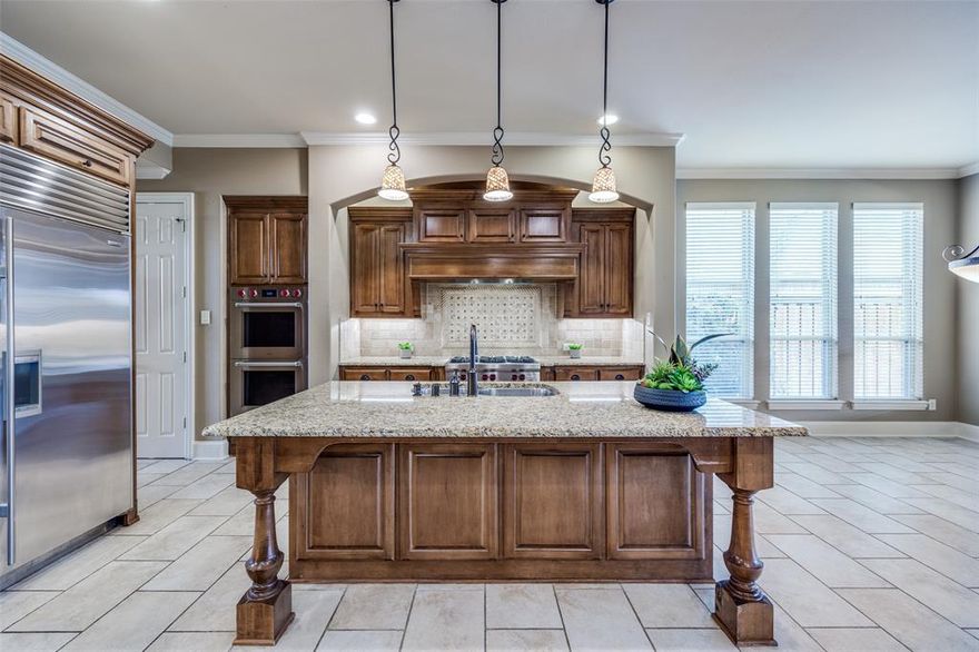 NEW PRICE + $10,000 BUYER INCENTIVE! MOTIVATED SELLER—MAKE YOUR OFFER TODAY!
Just in time for the holidays, step into warmth, elegance, and luxury in this stunning Huntington-built home in the prestigious Castle Hills community. This impressive 5-bedroom, 5.5-bath home offers private en-suite baths and walk-in closets in every bedroom, providing comfort and flexibility for multigenerational living or hosting guests. A dramatic two-story foyer welcomes you into a private study with coffered ceilings and custom built-ins. The gourmet kitchen is a chef’s dream, featuring Wolf appliances, Sub-Zero refrigerator, Miele dishwasher, granite countertops, an oversized island, and a butler’s pantry with wine fridge. The kitchen opens seamlessly to a light-filled family room and casual dining area—perfect for everyday living and festive entertaining. The main-level primary suite offers peaceful views, a sitting area, and a spa-like bath with dual vanities, garden tub, walk-in shower, and a spacious custom closet.Enjoy year-round outdoor living with a covered patio, wood-burning fireplace, built-in outdoor kitchen, tranquil fountain, and a grassy yard ideal for pets, play, or a future pool. Upstairs features a large game room with wet bar, a dedicated media room, and a split-bedroom layout offering additional privacy. Additional highlights include a 3-car garage with extended driveway, abundant storage, and new carpet installed March 2025.Located in the heart of Castle Hills, residents enjoy access to community pools, clubhouse, tennis courts, parks, trails, and the Village Shops with dining and retail.Don’t miss this exceptional home—schedule your tour today!*Buyer and Buyer’s Agent to verify all listing information.*