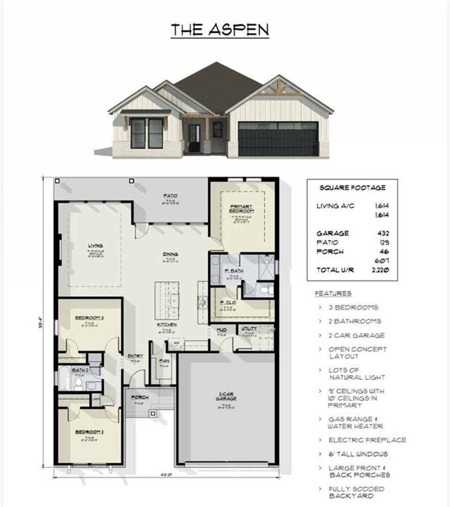 Welcome to Water Crest Ranch, a brand-new subdivision where modern living meets West Texas charm. This new build 3-bedroom, 2-bathroom home offers the perfect blend of style, comfort, and convenience in one of Abilene's most exciting new communities. Inside, you'll find a bright open-concept layout with high-quality finishes and thoughtful details throughout. The inviting electric fireplace adds a cozy focal point to the living space, while the modern kitchen flows seamlessly into the dining and family areas — ideal for entertaining or relaxing at home. Enjoy all the benefits of new construction including energy-efficient systems and brand-new appliances including gas range and tankless hot water heater. Whether you're starting fresh or settling down, Water Crest Ranch offers both comfort and convenience. Schedule your tour today and be among the first to call Water Crest Ranch home!