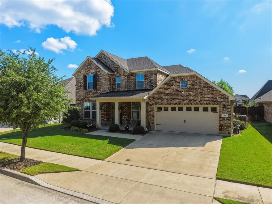 Beautifully maintained 2019-built home in a sought-after Fort Worth community offering 3 living areas, 4 spacious bedrooms, 3 full bathrooms, an oversized 3-car garage, and 3,418 square feet of well-designed living space. This impressive home combines modern style, comfort, and functionality with an open-concept floor plan ideal for both everyday living and entertaining. Step inside to find expansive living areas filled with natural light, high ceilings, and a seamless flow between the main living room, dining space, and kitchen. The chef-inspired kitchen features abundant cabinetry, generous countertop space, modern appliances, a large island, and plenty of room for meal prep, casual dining, and hosting family gatherings. The private primary suite is a relaxing retreat with ample space for a sitting area, plus a luxurious ensuite bathroom featuring dual sinks, a large shower and a spacious walk-in closet. Secondary bedrooms are generously sized and offer flexibility for family, guests, a home office, or workout space. Three full bathrooms provide convenience and comfort for a variety of living arrangements. Additional highlights include plantation shutters throughout the entire home, excellent storage throughout, stylish finishes, quality craftsmanship, and a versatile layout designed to meet today’s lifestyle needs. The 3-car garage is tandem and offers extra room for vehicles, hobbies, or additional storage. Situated on a 0.172-acre lot, the backyard provides space to unwind, entertain, garden, or create your ideal outdoor living area. Conveniently located near shopping, dining, parks, schools, and major highways for an easy commute. This move-in ready home offers the perfect blend of space, style, and location—schedule your showing today!