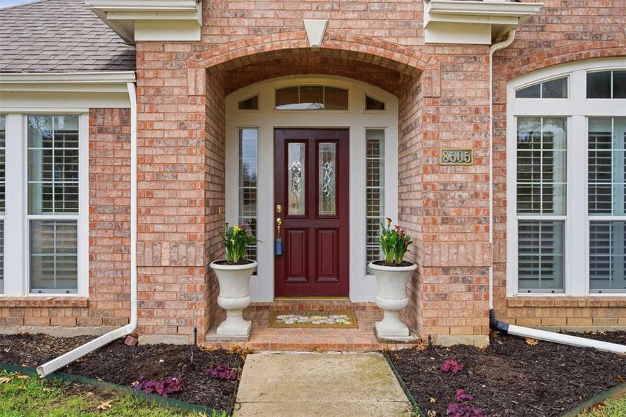 Welcome to 8505 Redwing Ln, a charming and meticulously maintained residence in the heart of Fort Worth. Step inside this beautifully brick home to discover a bright, open-concept floor plan characterized by high ceilings, elegant crown molding, and an abundance of natural light. The spacious living area features a cozy fireplace and seamless flow into the kitchen, which boasts a large center island with ample cabinetry; perfect for both daily living and entertaining. The primary suite offers a private retreat with a generous layout and an en-suite bath. For the hobbyist or craftsman, this property features a rare, oversized three-car garage that includes dedicated shop space in the back. Ideal for woodworking, DIY projects, or extra storage. Step outside to the manicured backyard, providing a peaceful setting for outdoor relaxation. Located in a desirable neighborhood with easy access to local amenities, this home perfectly blends comfort, style, and functional utility.