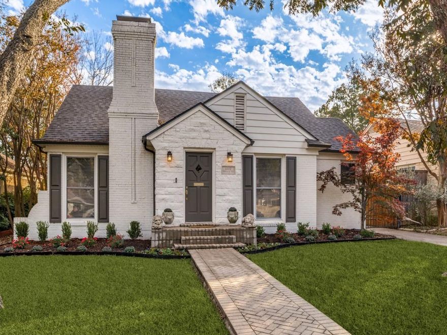 This storybook 2-bedroom cottage offers timeless charm in the M Streets. Zoned to Mockingbird elementary, the inviting living room is centered around a cozy fireplace, flowing seamlessly into the dining area and kitchen. It is perfect for everyday living with beautifully updated bathrooms, spacious walk-in closets in the primary and a generous backyard, all while preserving its original character with arched doorways, detailed crown molding, rich hardwood floors, and sun-filled windows. Step outside to your own private retreat, complete with a composite deck and pergola—ideal for relaxing or hosting guests. Located just a short walk from top shops and dining, this home offers convenience and charm in one perfect package.