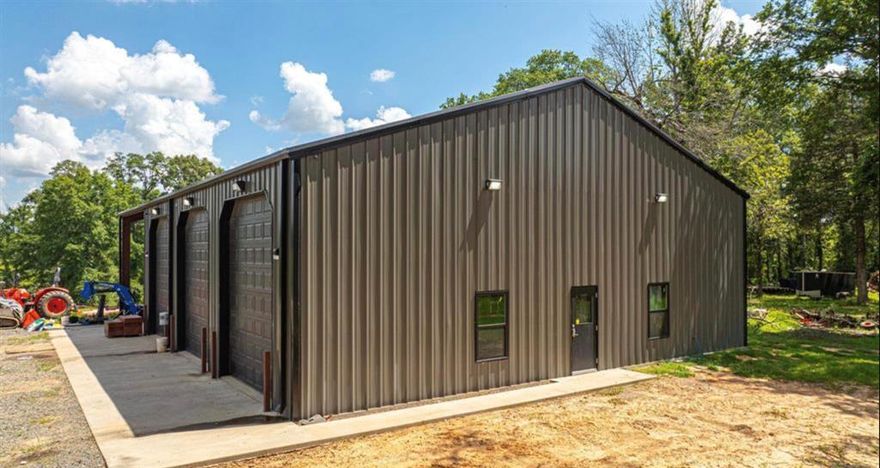 Looking for your own slice of East Texas? From a gorgeous hay meadow on hill to a duck slough, this property is prime for all Texas has to offer... including Field fabricated shop 50x50x16 (30 peak height) interior with 50x20 rv bay with water, electric and septic hookups. 10x70 concrete approach to total 4200 sqft of concrete. 3 12x14 electric garage doors and 2 entry doors.1 bathroom plus wash basin and washer AND dryer hookups in the shop with 2 floor drains for spills. Insulated walls and ceiling. Increased psi concrete for heavy machinery... and over 24 acres! This is not to be missed!