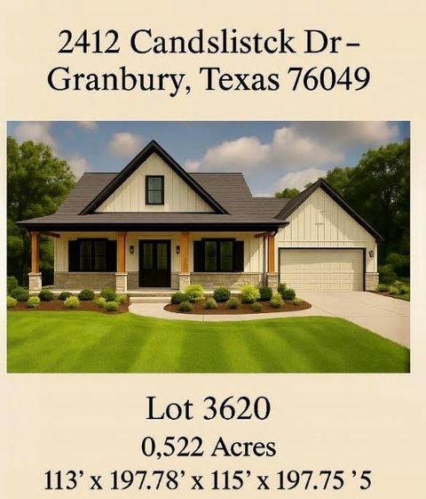 2412 Candlestick Drive Granbury TX 76049