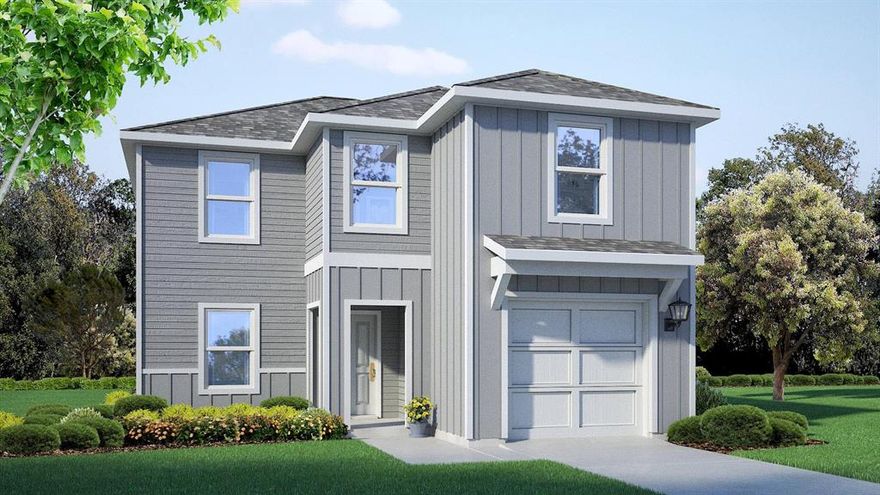 D.R. Horton, America's Builder is NOW SELLING in the New fabulous Community of Hickory Grove in Denton and Krum ISD! The Garner is a two-story, approx 1,568 sq. ft., 4-bedroom, 2.5-bathroom floor plan designed with you in mind. This Home is Completed and Move-In Ready!  The inviting front porch immediately opens to the open concept living, dining, and kitchen area. The kitchen features stainless steel appliances with gas cooking range, quartz countertops, and large pantry. Upstairs, the main bedroom suite, promises relaxation with a large bathroom and walk-in closet. The Laundry room, three secondary bedrooms and a secondary full bathroom are also located upstairs. You’ll enjoy added security in your new home with our Home is Connected features. Using one central hub that talks to all the devices in your home, you can control the lights, thermostat and locks, all from your cellular device. Additional features include: covered patio off the kitchen, Luxury vinyl flooring at Entry, Hallways (per plan), Kitchen-Breakfast, Family Room, Utility and Bathrooms. Hickory Grove boasts a range of amenities and future developments, including planned pools and multiple playgrounds for family fun and relaxation.