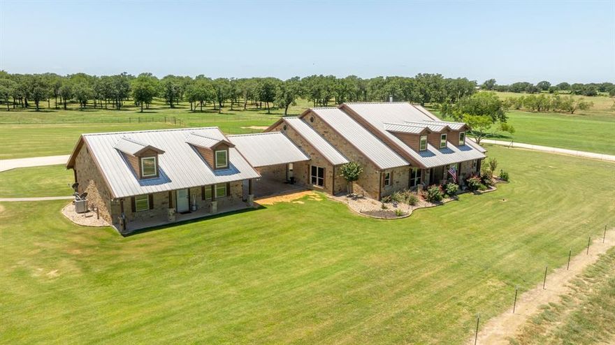 Spectacular!!! This is one of those very special properties! This one has two homes, the main home was custom built by Brian Kilgore Construction and is just over 2800 square feet and features 4 bedrooms, 3 full baths, and an office. The second home has 2 bedrooms, 1 full bath and a full kitchen and living room area! The property is absolutely impeccable, with a  beautiful custom built  front entrance and automatic gate. The entire property is completely fenced and cross fenced. There is coastal bermuda grass throughout! The Horse facilities are as follows,  a two stall barn with 12x12 covered stalls and  12x20 runs, and an additional loafing shed. The dirt work has been started to build an arena but owners plans changed and was never completed! There is an amazing 30x50 shop, with 15x50 porch on the front and 20x50 covered parking area on the back. This is truly a high end, turn key property that is ready for its new owners! This property is located in the Lingleville community and  just off of FM219! It is in the Lingleville ISD school district! If you are looking for a high quality, move in ready horse property, this is the one you don't want to miss! Some come take a look before its too late!