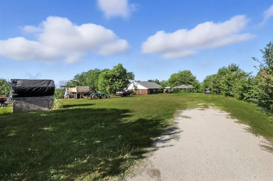 Large open property.  Country living in the city.  Zoned for Argyle schools!   Value is in the land.  Property includes home and property.