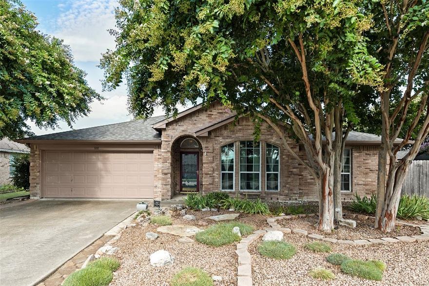 Your new home awaits!  This lovely home has been well cared for during the Sellers time here.  Open floorplan with split bedrooms and an additional room that can be used for anything, office, playroom, add a closet and use it as a 4th bedroom.  The kitchen is a great size, complete with a large island, an induction range and epoxy countertops.  The flooring is vinyl throughout, so very easy care.  The roof was replaced July 2025.  The Seller has a pre listing inspection report to share.  The yard is a dream, lots of work has gone into this amazing yard and if mowing is not your thing, you are in the right place.  Since this home is the first home on the street, there is back and fenced side yard for the gardener complete with a shed for your yard equipment.  Located off of Butcher Rd and a quick trip to Hwy 77 leading to plenty of dining and shopping, but set a bit away from the hub of businesses.  Don't miss your opportunity to view and purchase this beauty!