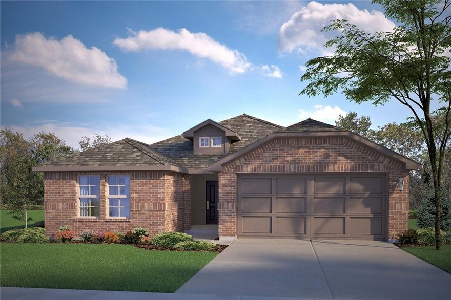 NOW SELLING IN THE NEW D.R. HORTON COMMUNITY of ROSEWOOD AT BELTMILL in NORTH FORT WORTH and EAGLE MOUNTAIN-SAGINAW ISD! Gorgeous Single Story 5 BEDROOM Taylor floorplan-Elevation C with OVER 2,000 Sq Ft and an estimated late Fall completion. Modern open concept with spacious Living, Dining and large Chef's Kitchen in the heart of the Home with Island, Granite CT, SS Appliances, Gas Range and W-I Pantry. Large main Bedroom with wide Vanity, 5 ft over sized shower and big W-I Closet. Tiled Entry, Hallways and Wet areas, plus Home is Connected Smart Home Technology Pkg. Cvd frt porch, cvd back Patio and 6 ft privacy fenced Backyard. Gas Tankless Water Heater, Landscape Pkg, full sod, Sprinkler System and more! Future amenity center, complete with a resort-style pool. Nearby nature, wildlife, and outdoor activities include Eagle Mtn Lake offering Boat and Jet Ski rentals; Eagle Mtn Park offering hiking trails and nature; and Twin Points Park offering seasonal beach and party area rentals.