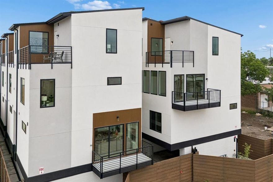 Welcome to Gretna Condos—an exceptional new construction community nestled in the heart of Dallas’ vibrant Design District. These sophisticated four-story residences redefine urban living, offering more than just a home—they deliver a lifestyle. Each 2-bedroom, 2.5-bath townhome showcases meticulously curated high-end finishes, including European white oak hardwood floors, soaring 10-foot ceilings, a chef-inspired kitchen with a gas range, drawer-style microwave, and a built-in wine and beverage refrigerator. Spa-like bathrooms feature oversized marble-look tile, expansive walk-in showers, and luxurious soaking tubs designed for ultimate relaxation. Entertain effortlessly with a private patio off the main living level, or elevate your evenings on the stunning rooftop terrace, where sweeping views of the Dallas skyline create an unforgettable backdrop. To the west, enjoy direct access to the Trinity River trailhead and unobstructed natural vistas that provide a rare sense of tranquility in the city. This gated community offers enhanced privacy and security, complete with attached two-car garages. Ideally located just moments from premier dining, nightlife, boutique hotels, and the Medical District, Grenta Townhomes blend modern elegance with unbeatable convenience. These thoughtfully designed residences are ready to welcome their next owner—experience elevated living in one of Dallas’ most dynamic neighborhoods.