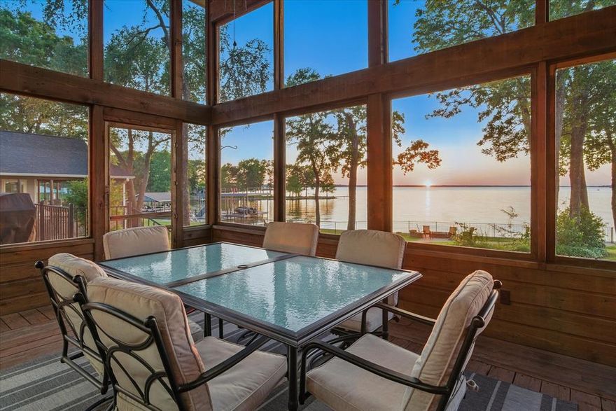 Welcome to your waterfront lake house where relaxation, comfort, and peace of mind meet the beauty of lakefront living. This stunning property isn’t just a home; it’s a lifestyle investment, thoughtfully updated to create the ultimate Cedar Creek Lake getaway. Whether you're searching for a primary residence, vacation home, or turn-key short-term rental, this home delivers on every level.
You will love watching the still mornings when the water looks like glass or the evenings at sunset when the sky is painted with a rainbow of colors and the water is sparkling like glitter on the 118' of platted shoreline. This property offers the best open water sunset views you’ll find. With this unforgettable backdrop for relaxing evenings, grilling, sitting around the fire pit, or entertaining you will be able to take a break and just feel the stress of life roll away. The recently constructed private boat dock includes expanded Trex composite decking, an advanced lift system w updated cradle—perfect for lounging or launching your boat. The reinforced seawall, secured w concrete anchors & footers, ensures long-term shoreline stability, while a modern sprinkler pump station keeps the landscaping vibrant.
Inside, enjoy fresh interior paint, a stunning stone fireplace w custom mantle & hearth. Open concept living spaces with a wall of windows so you can enjoy the beauty of the lake every minute. The kitchen features granite countertops, SS appliances, & bar seating, ideal for cooking & gatherings. Modern lighting fixtures, ceiling fans, & smart TVs enhance the ambiance throughout. The private guest rooms in the detached casita are perfect for guests or extended stays. The property includes a upgraded HVAC unit, updated 2022 architectural roof, & ring security camera system.
With a 10-year VRBO rental history and excellent reviews, this home offers strong income potential as a vacation rental or Airbnb property.
Experience unmatched charm and lakeside living at its finest!