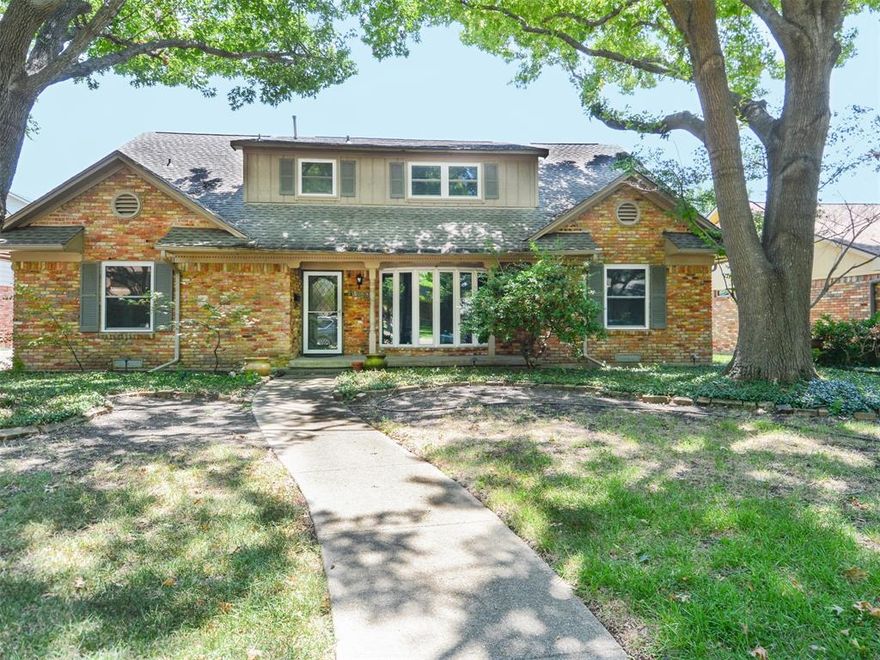 Spacious, updated original-owner home in Lake Highlands on a sought-after, tree-lined street. Move-in ready or bring your personal renovation touches, this 5 bedroom 2.5 bath home has a large downstairs primary suite with a very recently updated bathroom and walk-in shower. Formal living and dining rooms are perfect for big gatherings or entertaining upstairs in the large game room with side-kitchen. There are also 3 generous bedrooms and full bath upstairs and walk-in closets are abundant throughout. Other updates include the HVAC, roof, and windows. Pool needs repairs and replacement of the fence. The home is being sold as-is and priced accordingly by the estate of the owners and who know a family will enjoy it for many more years.