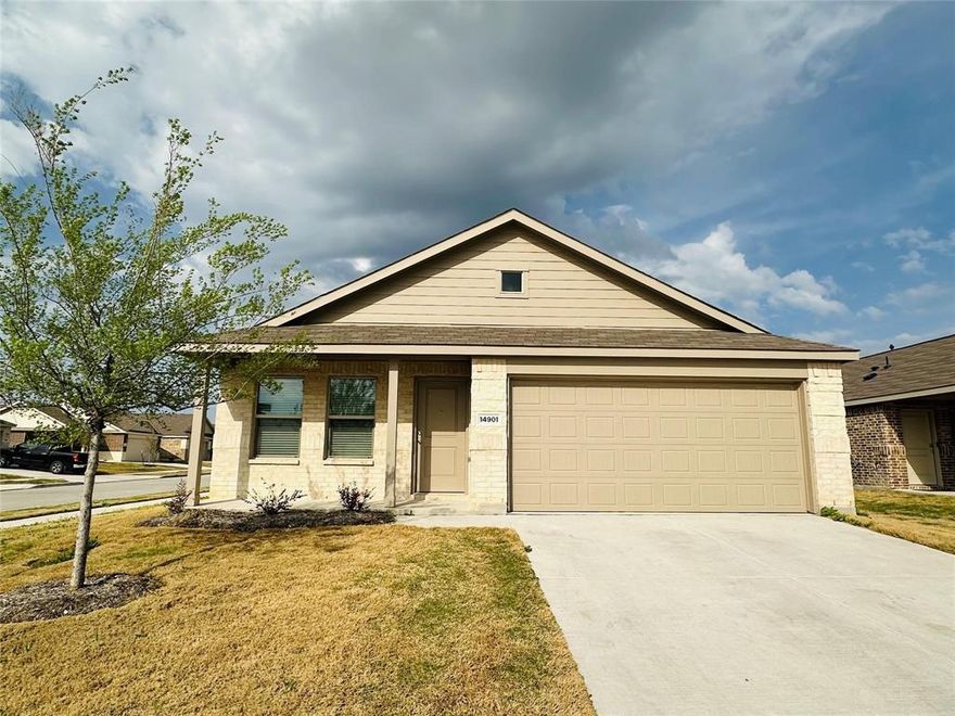 Pristine 4-bedroom home built in 2024 with large fenced yard located on a corner lot 1 block from amenities like pool & playground! This 4-2-2 features luxury vinyl plank flooring throughout primary spaces with fresh clean carpet in 4-bedrooms. 14901 Tejano St Haslet Tx 76052 is in Rancho Canyon near Sendera Ranch in NISD. Available for January move-in! Apply online or send Tx Realtors app. Requirements: 3x rent as income or more, good rental history, good credit, good background, good references. If you have risk factors, be prepared for more rent or more deposit. What makes renting with us different? Response time. We respond quickly from rental inquiry to maintenance requests making leasing with us easy.