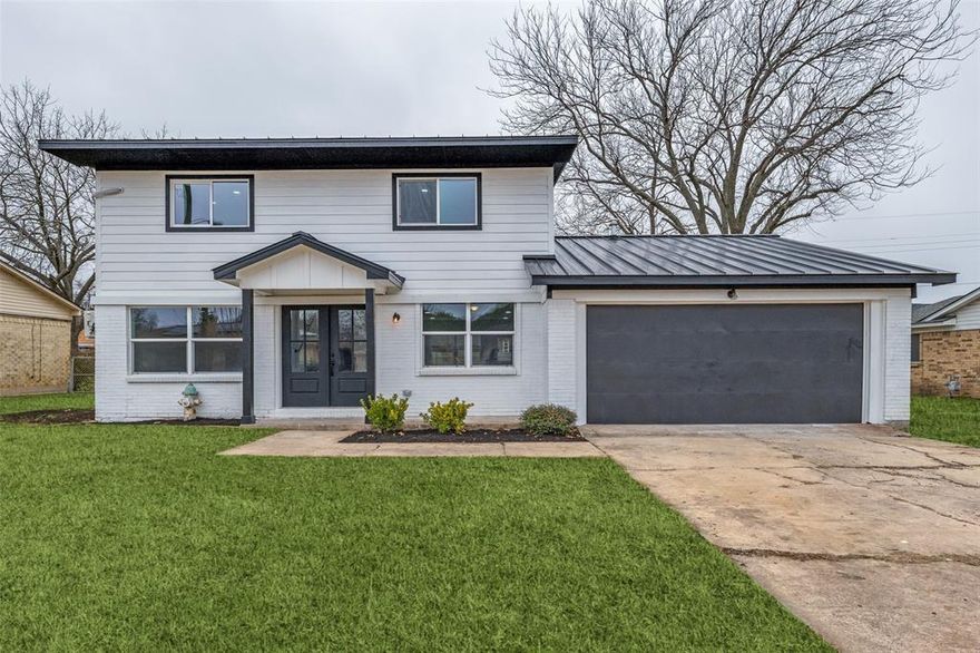 Welcome to this stunning renovated home in a Prime Sherman Location! Beautifully updated 4-bed, 3-bath home that perfectly balances modern upgrades with timeless charm! Step inside to an open, airy floor plan featuring gleaming stylish floors and tons of natural light. The gourmet kitchen is a showstopper, boasting sleek stainless steel appliances, custom cabinetry, and countertops—perfect for cooking and entertaining! Upstairs you'll find 2 luxurious master suites, complete with a spa-like bath and generous closet space. New Metal Roof, HVAC, New Sleek Double Front Door and so much more -  pretty much a new home that is truly move-in ready—all that’s missing is YOU! A must see!