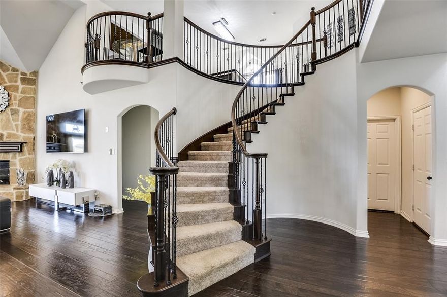 This spacious home offers 5 bedrooms, 5 living areas (the 5th living area is on the 1st floor & can be used as a 6th bedroom), and 4 full baths, perfectly designed for both everyday living and unforgettable entertaining. Located in the highly desired Northwest ISD, inside, you’ll find multiple living and flex spaces ideal for formal entertaining, a home office, a media room, a game room, or a workout zone. The kitchen opens to the main living area, creating a seamless flow for gatherings and family connection. Step outside and enjoy the large backyard with an open patio for grilling, relaxing evenings, and creating your own outdoor oasis. This home delivers space, comfort, flexibility, and location. Minutes to shopping, dining, schools, and conveniences. Home faces west!