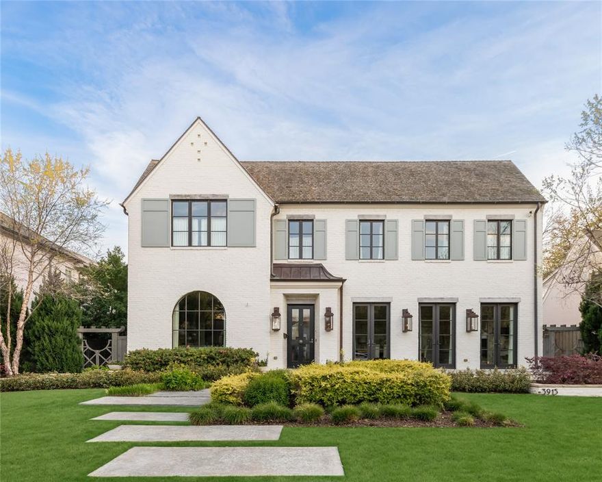 Located in the prestigious fairway of University Park and feeding to Hyer Elementary, this stunning home is a testament to luxury, design, and the highest quality craftsmanship. Designed by noted architect Alex Eskenasy, then with Fuqua Architects, meticulously built by Coats Homes, and with exquisite interiors by Jenkins Interiors, this beautiful University Park home sits on an expansive 80x160 (.295 acre) lot, offering unparalleled sophistication in an A+ location. Bathed in natural light, the open-concept design seamlessly blends sophistication and warmth. A center hall plan provides symmetry and a welcoming flow, with a spacious entry, formal living and dining rooms, and a stunning screened porch, accessible from both the living room and foyer, invites seamless indoor-outdoor living. At the heart of the home, the chef’s dream kitchen features painted brick accents, rich wood beams, and an effortless flow into the casual living spaces. Wet bar, a butler’s pantry, and a tucked-away home office complete the first floor, each space thoughtfully designed for both comfort and style. Upstairs, four spacious bedroom suites offer the ultimate retreat. The primary suite is a sanctuary, with spa-inspired bath with dual vanities, and dual expansive custom closets. A spacious game room adds versatility, perfect for entertainment or relaxation. Step outside to your private oasis—a lush, turfed yard, a resort-style pool and spa, and a dedicated sport court create the perfect setting for both tranquil retreats and large entertaining, with the ultimate luxury in the Park Cities, privacy! Every detail of this home has been curated to perfection, blending classic luxury with modern functionality. This is the perfect legacy home in an A+ location.