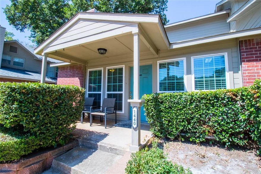 AWESOME TOWNHOME WITH UPDATED DOUBLE PANE VINYL AND INTERIOR. COMES FULLY FURNISHED. ALL FURNITURE IS INCLUDED. TURN KEY READY. JUST STEPS AWAY FROM BEAUTIFUL COMMUNITY POOL. EXTREMELY WELL MAINTAINED GATED COMMUNITY. HOA COVERS EXTERIOR AND LANDSCAPE MAINTENANCE, TOTAL WATER BILL AND POOL. COVENIENT TO I-30. COMES WITH TWO PARKING SPACES ONE COVERED AND ONE OPEN.