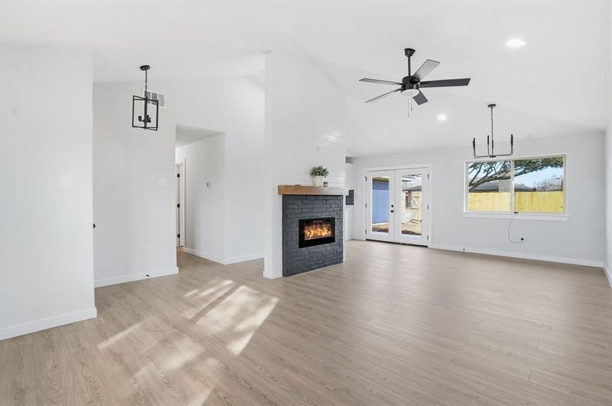 Charming Cul-de-Sac Gem in Lewisville Valley – Move-In Ready Comfort!

Welcome to this inviting single-story home at 1733 Belltower Place, nestled on a peaceful cul-de-sac in the desirable Lewisville Valley subdivision. Step inside to an open floor plan with vaulted ceilings that create an airy, spacious feel throughout the main living areas. The kitchen boasts ample cabinetry, storage, and a handy breakfast nook, making meal prep and casual dining effortless. The kitchen has quartz countertops and a new backsplash. The primary suite includes an en-suite remodeled bathroom with a new walk in shower and spacious closet. The two additional bedrooms offer flexibility for family, guests, or a home office.

Recent updates include upgraded bathrooms, new driveway, new roof, all new flooring, new Low-E windows throughout, new light fixtures and hardware and thoughtful touches that give this 1985-built home a modern edge. Outside the new French doors, enjoy a nice-sized backyard—perfect for entertaining, relaxing, or letting pets play in the fenced space. The quiet cul-de-sac location provides extra privacy and curb appeal.  Priced to sell and full of potential, this 3-bedroom, 2-bathroom residence offers 1,545 sq ft of well-designed living space—perfect for first-time buyers, growing families, or anyone seeking convenient suburban living with easy access to Dallas-Fort Worth. Located in the heart of Lewisville, you're just minutes from major employers, shopping, dining, and entertainment. Nearby conveniences include Tom Thumb, Aldi, WinCo Foods, Starbucks, and parks like Stone Creek Park and Iris Park. Highly regarded schools are close by, including Valley Ridge Elementary (just 0.6 miles), Huffines Middle, and Lewisville High.

This cozy, quiet gem offers tremendous value and endless possibilities—whether you're looking to personalize or move right in. Don't miss your chance to own this Lewisville treasure!