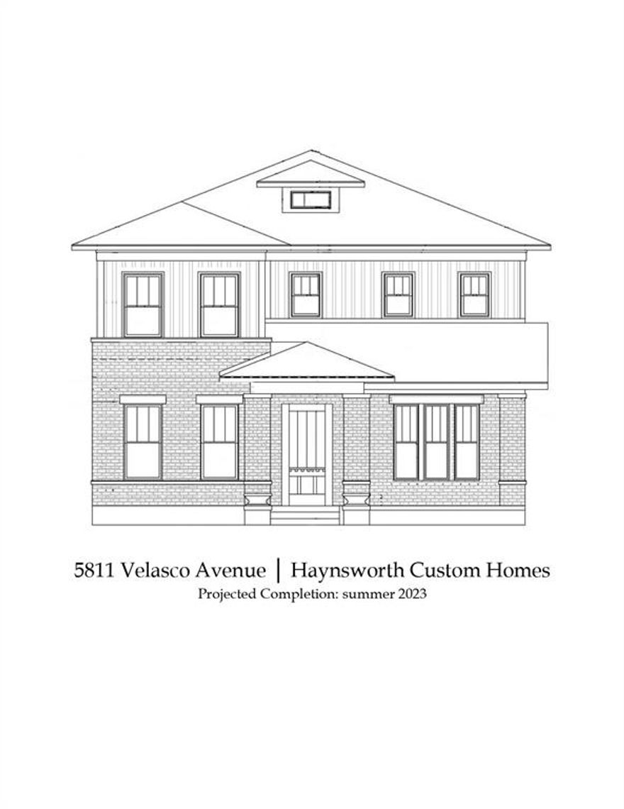 ** July 2023 completion ** Stunning new custom home on an elevated and spacious 160' lot in the beautiful Belmont Addition Conservation District. Located on a quiet block but walking distance to the restaurants of Lower Greenville, Trader Joe’s, or shops on Henderson.  Designed by Architectura, the home boasts four bedrooms, four full bathrooms, a stunning open floorplan kitchen and living space, office, expansive front and rear patios.