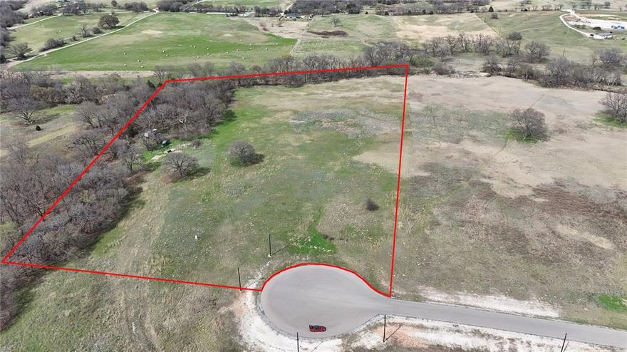Escape to the country and build the ranchette you have always wanted. This beautiful 14.408 acre property just outside the city limits of Alvord offers peaceful living with no city taxes. The land features a wonderful mix of mature trees and open pasture, giving you the perfect setting for a custom home, barn, shop, or small ranch. Enjoy wide open Texas skies and incredible sunsets right from your future back porch. Located in a quiet cul de sac, this property offers privacy with no drive by traffic. There is plenty of space for kids to explore and animals to roam while still being conveniently located near town. The property includes two tracts that will be sold together, providing flexibility and room to create the country lifestyle you have been looking for. Opportunities like this do not come along often. Come see the potential and start planning your dream ranchette today.
