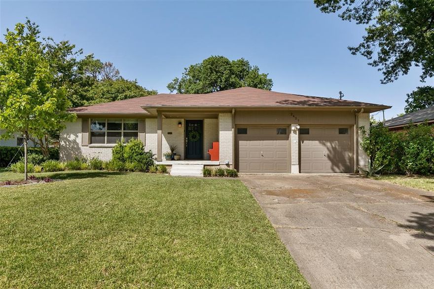 AVAILABLE FOR 3-8 MONTH TERM. Charming ranch in Buckner Terrace, impecably maintained and beautifully updated. With 2 spacious living areas and an open floorplan with kitchen overlooking both living, dining and outdoor living this home is easy to live in, great for entertaining and has space to work from home as well. Recently updated with bright neutrals in kitchen and baths and gleaming hardwoods throughout. Loads of windows allow natural light in every room! Huge backyard. So close to White Rock Lake, Dallas Arboretum, Deep Ellum, Downtown Dallas!