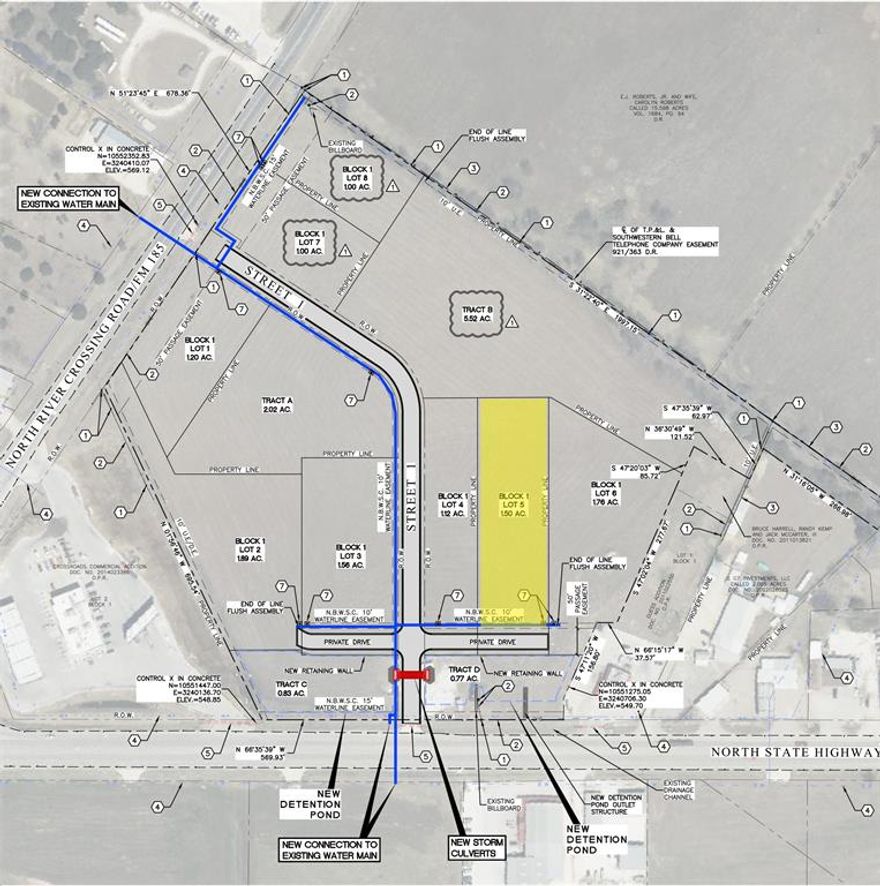 This 1.5-acre commercial development lot is out of a total 21.219-acre mixed use development and is located at the intersection of State Highway 6 and North River Crossing (FM-185), which is the center point of Waco, Woodway, China Spring, Crawford & Valley Mills along State Highway 6.

This development features two (2) remaining tracts on the North River Crossing side frontage, three (3) remaining tracts on the State Highway 6 side frontage and two (2) interior lots with water & electricity to the site ready for development. One parcel has already been closed and will feature a Dollar General Market (opening July 2025) with three (3) other sites under contract as of April 2025. State Highway 6 has a daily traffic count of over 20,628 vehicles, while North River Crossing (FM-185) has a daily traffic count around 8,945 vehicles per day.