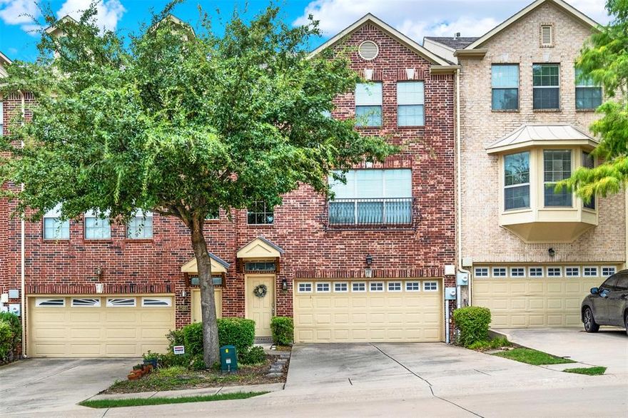 Welcome to 2556 Chambers Drive, a captivating tri-level townhome offering space, flexibility, and a highly convenient Lewisville location. The first floor offers a versatile layout with a spacious living area, a half bath, and access to a private, fenced yard—perfect for relaxing or entertaining.

The second level is ideal for everyday living, featuring beautiful wood flooring, a well-appointed kitchen with stainless steel appliances and under-cabinet lighting, two expansive living spaces, and an additional half bath.

Retreat to the third floor, where you’ll find a generous primary suite complete with an en suite bath featuring a jetted tub and a custom walk-in closet with built-ins. Two additional bedrooms, a full bath, and a conveniently located laundry area complete this level.

Enjoy community amenities including a pool with bathrooms and grilling areas, plus ample guest parking. Ideally situated near shopping and dining, with easy access to Hwy 121, I-35, and DFW Airport, this home offers both comfort and convenience in one exceptional package.