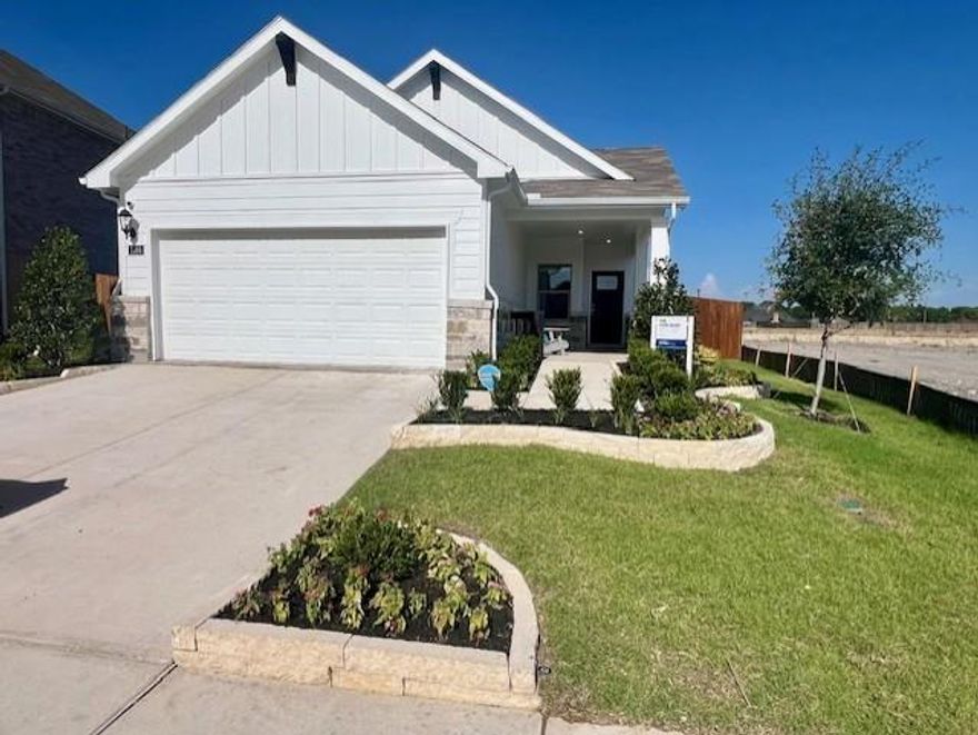 Brand New 2025 Build in Lakehaven! Be the First to Live Here!
 Welcome to this gorgeous 4-bedroom, 2-bathroom home offering 1,550 sq. ft. of energy-efficient living in the highly desirable Lakehaven Master-Planned Community near Lake Lavon. This home is brand new construction, and tenants will be the first to enjoy its modern design and thoughtful layout. Photos are staged model home. 
Step inside to an open-concept floorplan featuring a spacious kitchen with a large island, pantry, and seamless flow into the dining and family rooms—perfect for everyday living and entertaining. The split primary suite provides added privacy and includes a generous walk-in closet and well-appointed ensuite bath. Three additional bedrooms offer versatility for guests, home office, or hobbies. Washer, dryer, and refrigerator are provided with the lease.
Outside, enjoy a covered patio and an attached 2-car garage.
As a resident, you’ll have access to incredible Lakehaven amenities, with HOA dues paid by the landlord. Community features include a resort-style pool, splash pad, fitness center, community center, playground, and scenic hiking trails. Located in Farmersville ISD, this home combines comfort, convenience, and an active lifestyle.
Don’t miss this opportunity to lease a brand-new home in one of the area’s newest master-planned communities!