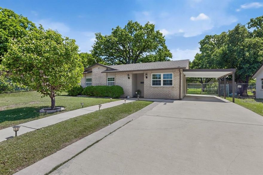 Situated on a quarter-acre lot, this cozy and well-maintained brick home offers the perfect blend of space, comfort, and modern updates.
Inside, you’ll find a refreshed interior featuring granite countertops, modern tile flooring, and updated fixtures that give the home a clean, updated feel while still keeping its warmth and character.
Step outside and enjoy a spacious yard with mature trees, providing shade and a peaceful setting. The property also includes two storage sheds, offering extra space for tools, equipment, or hobbies.
Conveniently located near Highway 635, with easy access to shopping centers, dining, and everyday essentials—making daily life simple and accessible.