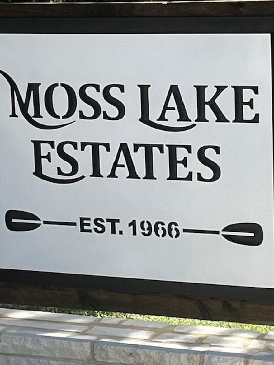 Summer is here!  close to I-35 and Moss Lake This cute home is the perfect lake house!  3 bedrooms and 2 bths and plenty of space for family and friends.  Great storage buildings, one perfect for your boat and large fenced yard!  Come see this priced to  sell lake house.