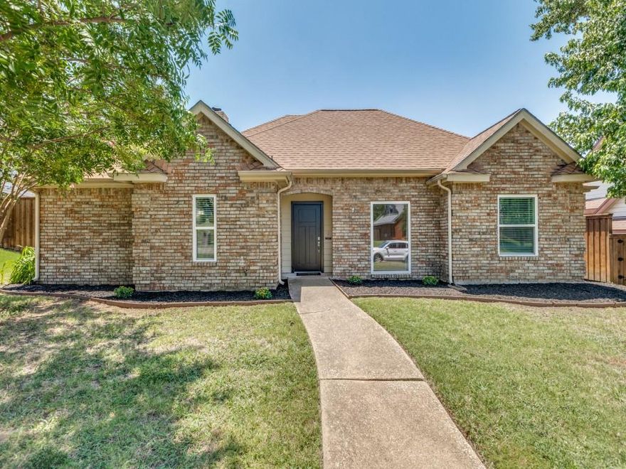 Welcome to this beautifully maintained 3BD, 2BA home offering 1,388 square feet of comfortable living space in the Wylie, Texas. Located in a quiet, well established community with no HOA, this home combines timeless charm with modern convenience. The kitchen features ample cabinetry, plenty of counter space, and a cozy breakfast nook overlooking the backyard. The primary suite includes a private en-suite bathroom , while two additional bedrooms located on the opposite end of the home offers flexibility for family, guests, or a home office. A second full bathroom is conveniently located to serve both bedrooms. Outside, enjoy a large, fully fenced backyard with room to garden, play, or relax ideal for Texas evenings under the stars. The mature trees and established landscaping add curb appeal and a sense of serenity. Additional features include a two-car garage, and close proximity to schools, shopping, parks, and major commuter routes.