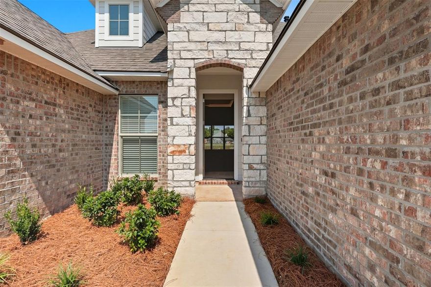 Proudly introducing 333 Prien Lake Loop in the Edgewater Pass neighborhood of North Bossier. This home offers the popular Abby Floorplan with 3 bedrooms PLUS AN OFFICE, 2 bathrooms and 1910sft. It offers 1705 square feet, Featuring an open concept living, kitchen, and dining space! Step inside to find a neutral color pallet with wood look ceramic tile floors, white cabinets, white quartz countertops throughout and full house window blinds already installed ($1500+ value)! The living room has tray ceilings with LED lighting, case windows, crown molding, a fireplace with brick surround, and built-in bookcases! The spacious kitchen has a center island, stainless appliances, tile backsplash and a pantry. The primary suite is spacious and with an ensuite bath including dual sinks, a tiled shower, free standing tub and a large walk-in closet! Located behind Legacy Elementary off of Swan Lake Road, Edgewater Pass neighborhood is convenient to local schools, shopping, dining, Barksdale Air Force Bass and more!