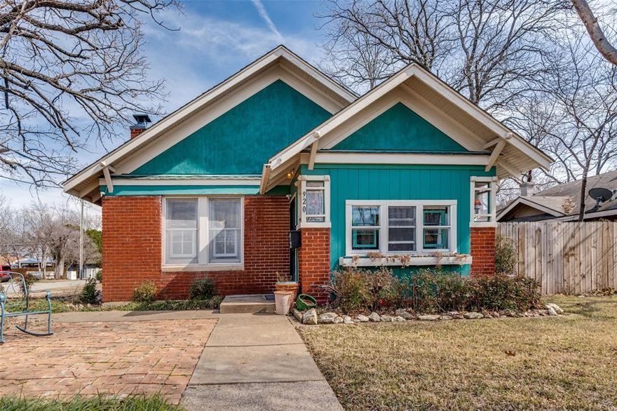 Nestled in the highly sought-after of North Oak Cliff, this 1925 classic captures the soulful character of historic Dallas. With its inviting curb appeal and craftsman-era bones, 920 Cedar Hill Ave offers a rare opportunity to own a piece of history in one of the city's most vibrant neighborhoods. Built in 1925, this home likely features the high ceilings and architectural details synonymous with the era. Minutes away from the Bishop Arts District, Stevens Park Golf Course, and the skyline views of downtown Dallas.  2-bedroom, 1-bathroom floor plan offers generous room sizes and a natural flow. Situated on a sizable lot with mature trees, providing a private sanctuary for gardening, entertaining, or future expansions. Whether you are looking to preserve its vintage charm or execute a modern transformation, this home is a canvas waiting for your vision. Experience the unique blend of community, culture, and convenience that defines life on Cedar Hill Avenue.