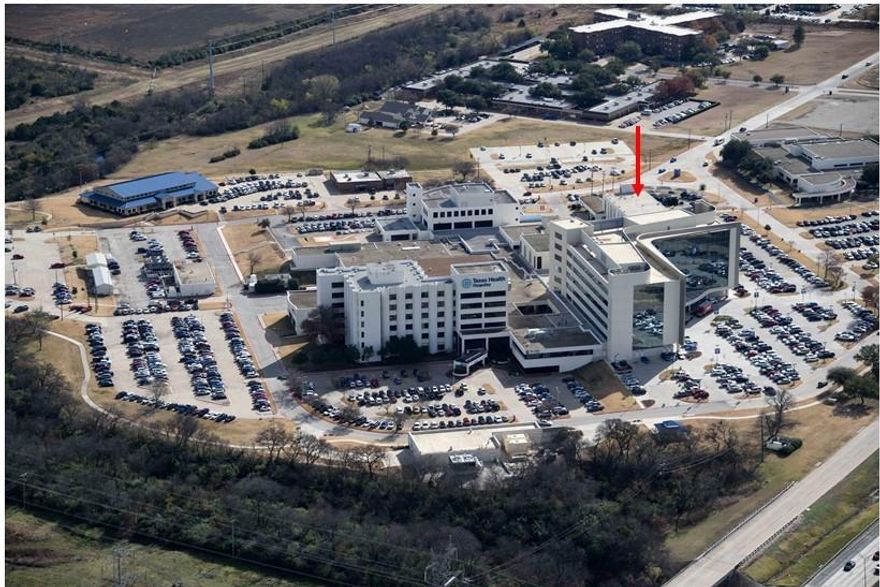 Prime medical office at Huguley Hospital-Texas Health, must be on staff.   Third floor with 5 offices, reception area, lab area & restroom.  Ready for your medical office! Also for lease, please see MLS 20893877