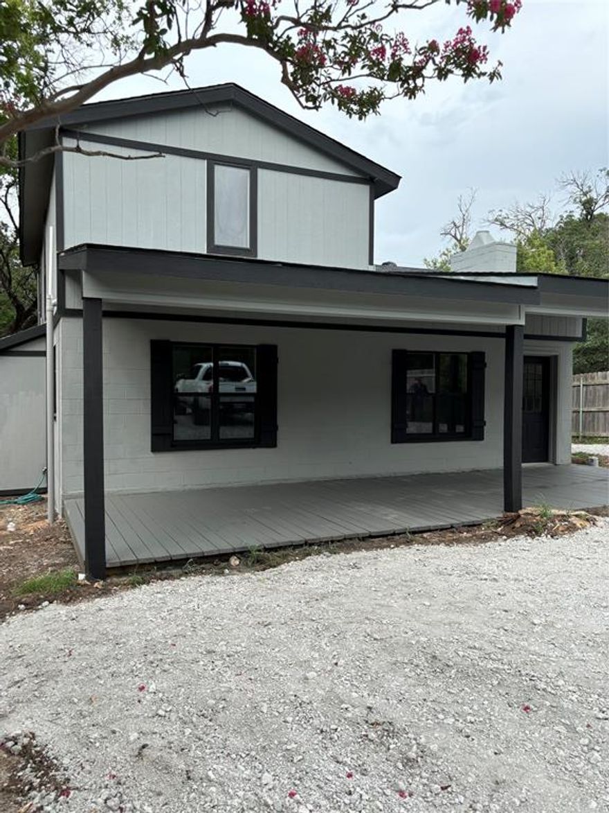 Cozy cabin newly renovated and remodeled. 2 - 2 designed with flexible space for cozy retreat escapes or the gang. Open floor plan sets kitchen and large living area, bedroom and bath all newly installed fixtures, appliances flooring, plumbing and electrical between shaded front porch and back deck The ideal spot for outdoor dining and fun. Upper floor has huge upper primary bedroom & bath.  With plenty of open space to sleep many, space for games & TV area. Plenty of indoor and outdoor space for the ideal vacation home.  Avail to homeowners within The Canyons enjoy the private boat ramp and beach without ever leaving your special place.